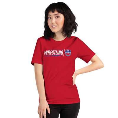 Wisconsin Wrestling Federation Wrestling 2023 Strike Unisex Staple T-Shirt