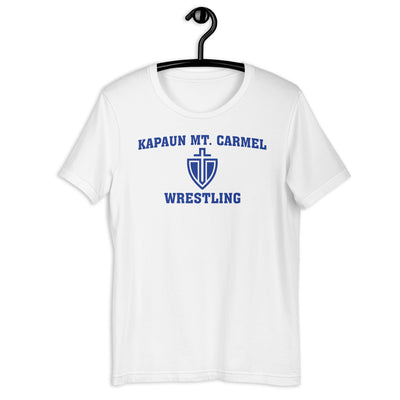Kapaun Mt. Carmel Wrestling Black/Grey/White Unisex Staple T-Shirt