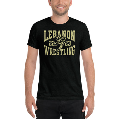 Lebanon Jackets Wrestling Unisex Tri-Blend T-Shirt