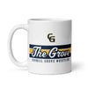 Council Grove Wrestling White glossy mug
