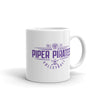 Piper Pirates Volleyball White glossy mug
