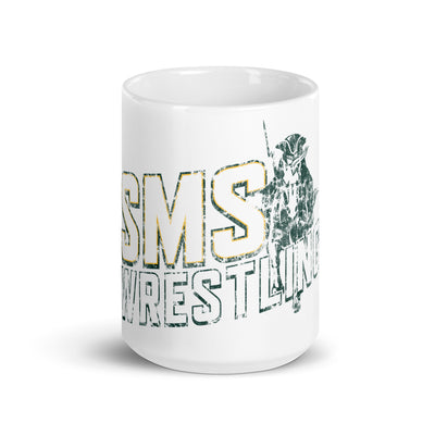 SMS Wrestling White glossy mug