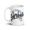 Indy Softball White glossy mug 11oz/15oz