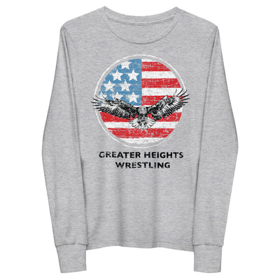 Greater Heights Wrestling Eagle Youth long sleeve tee