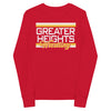 Greater Heights Wrestling Chiefs Youth Long Sleeve Tee