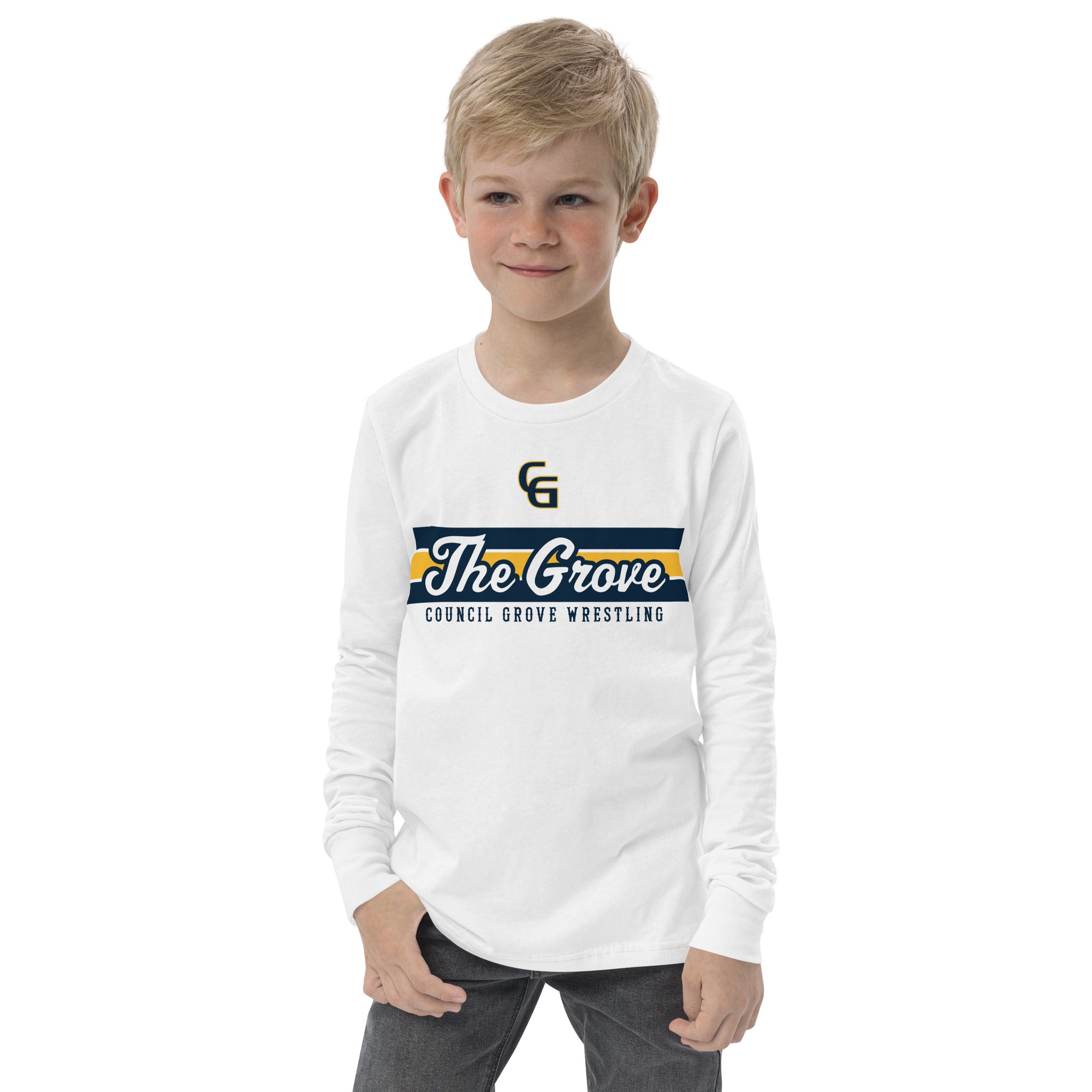 Council Grove Wrestling Youth long sleeve tee