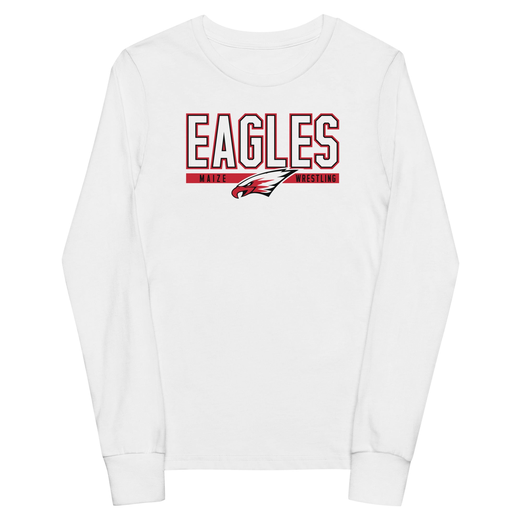 Maize HS Wrestling Eagles Youth Long Sleeve Tee