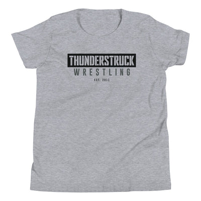 Kansas Thunderstruck Wrestling Red/Grey Thunderstruck Youth Staple Tee