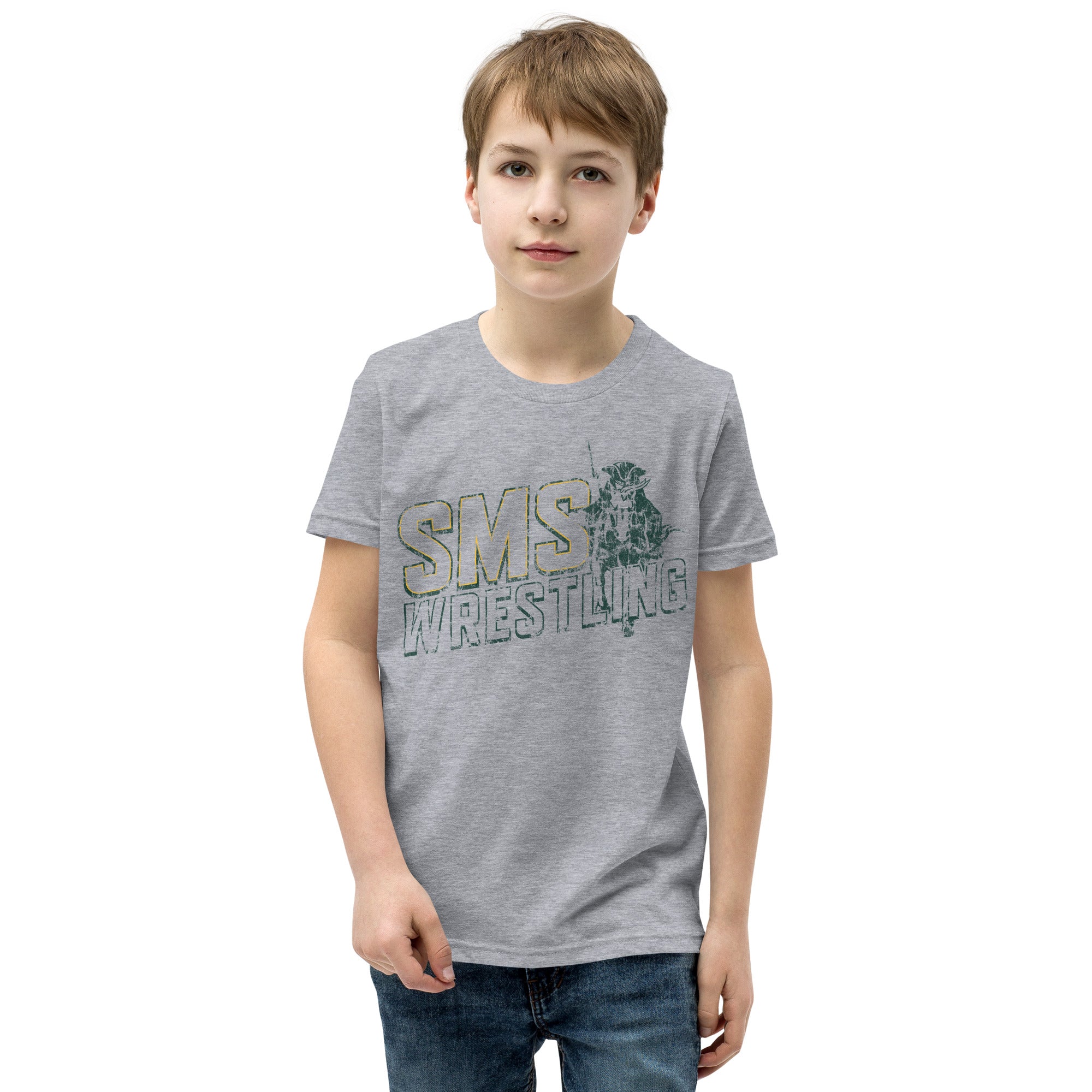 Youth SMS Wrestling Youth Short Sleeve T-Shirt