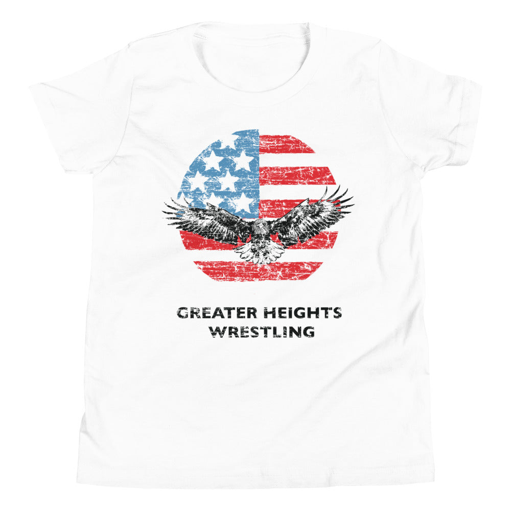 Greater Heights Wrestling Eagle Youth Short Sleeve T-Shirt