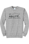 ABILITY KC Port & Company - Core Fleece Crewneck Sweatshirt. PC78