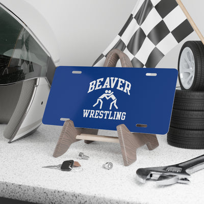 Pratt Community College Beaver Wrestling Vanity Plate