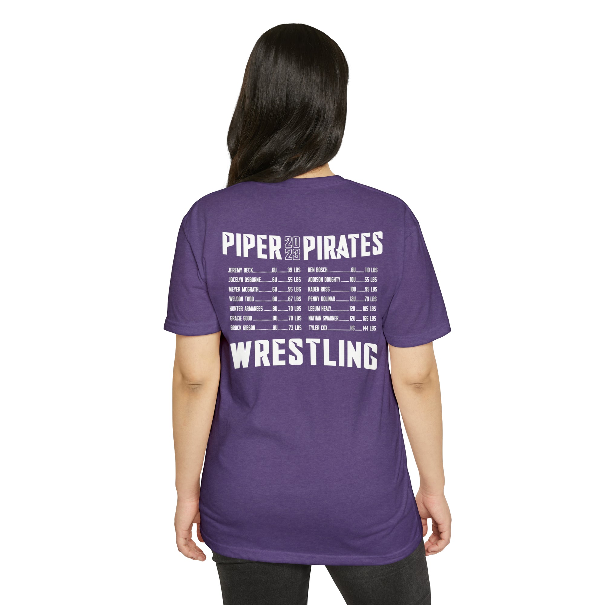 Piper Kids State Wrestling 2023 Next Level Unisex CVC Jersey T