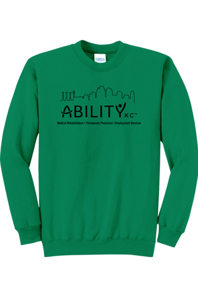 ABILITY KC Port & Company - Core Fleece Crewneck Sweatshirt. PC78