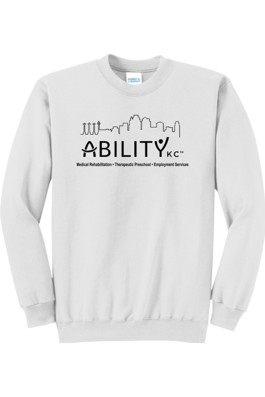 ABILITY KC Port & Company - Core Fleece Crewneck Sweatshirt. PC78