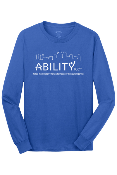 ABILITY KC Port & Company - Long Sleeve Core Cotton Tee. PC54LS