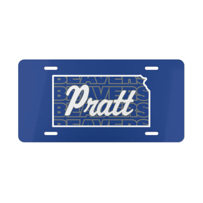 Pratt Community College KS Beavers Vanity Plate