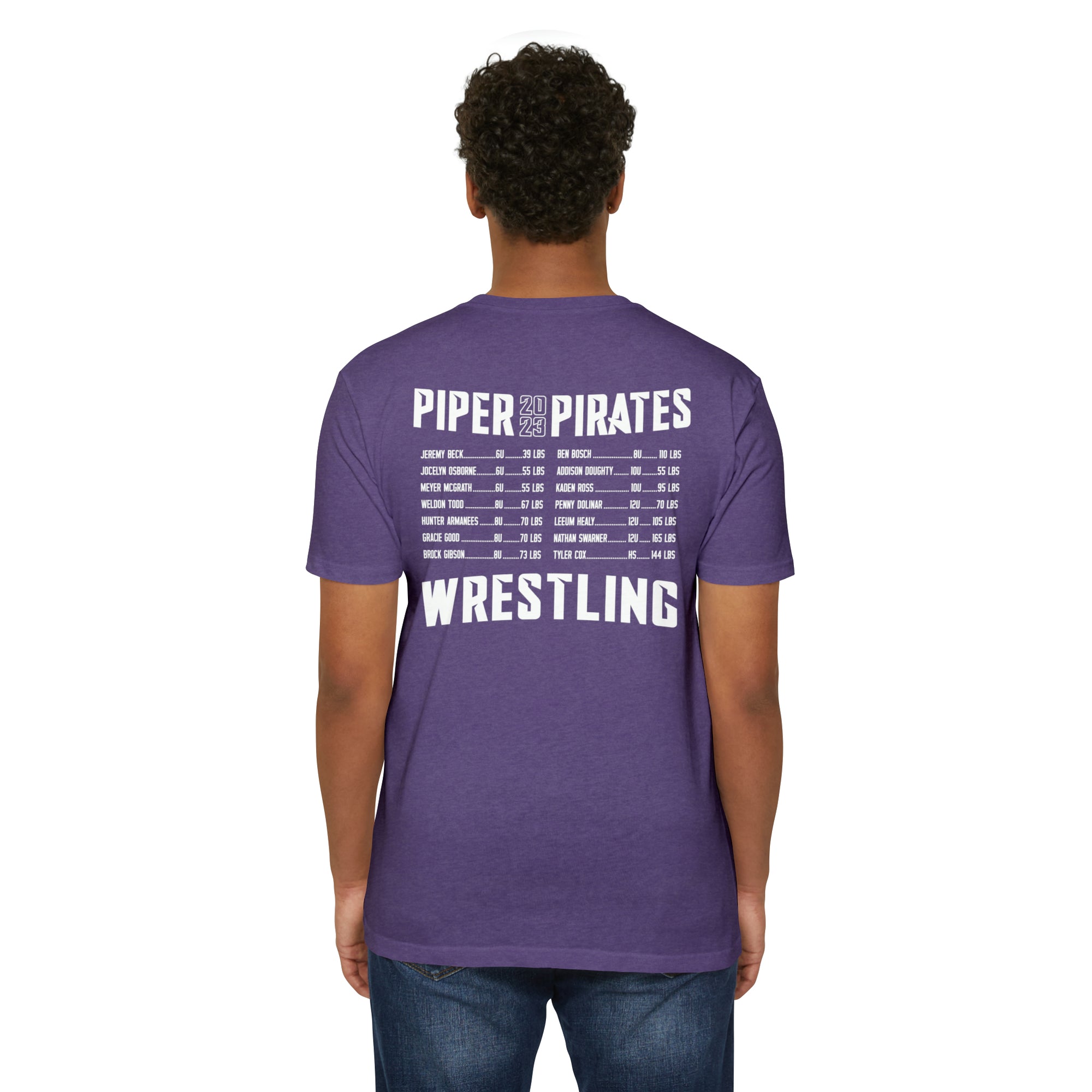 Piper Kids State Wrestling 2023 Next Level Unisex CVC Jersey T