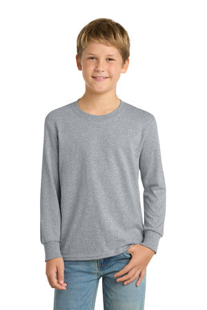 Port & Co Youth Long Sleeve Core Cotton Tee