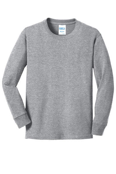 Port & Co Youth Long Sleeve Core Cotton Tee