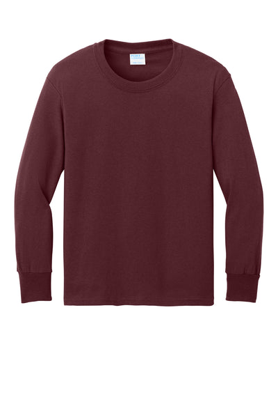 Port & Co Youth Long Sleeve Core Cotton Tee