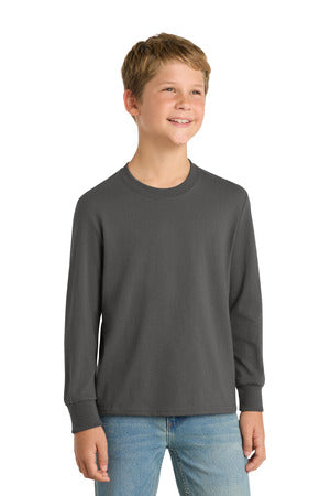 Port & Co Youth Long Sleeve Core Cotton Tee