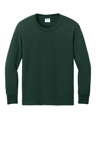 Port & Co Youth Long Sleeve Core Cotton Tee