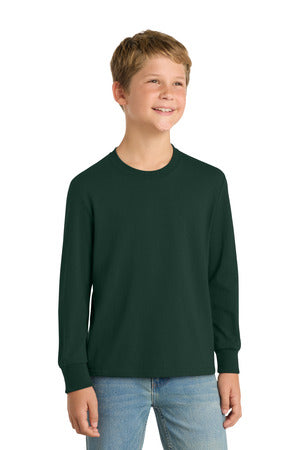 Port & Co Youth Long Sleeve Core Cotton Tee