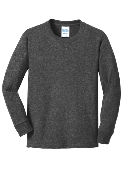 Port & Co Youth Long Sleeve Core Cotton Tee