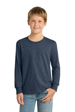 Port & Co Youth Long Sleeve Core Cotton Tee