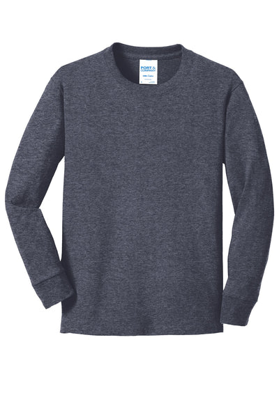 Port & Co Youth Long Sleeve Core Cotton Tee