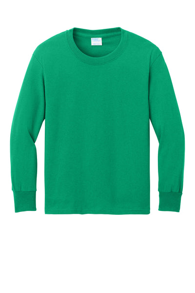 Port & Co Youth Long Sleeve Core Cotton Tee