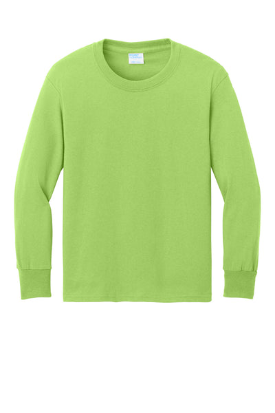 Port & Co Youth Long Sleeve Core Cotton Tee