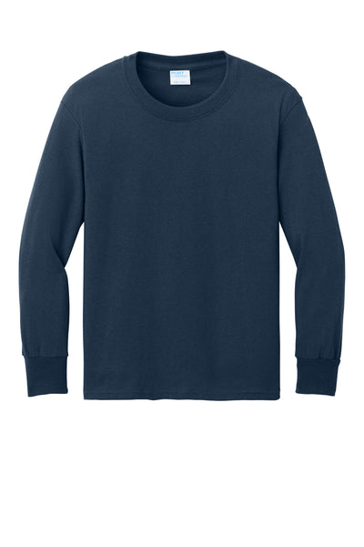 Port & Co Youth Long Sleeve Core Cotton Tee