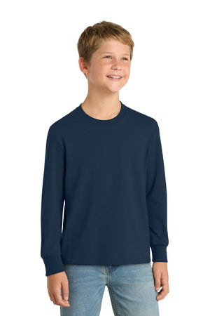 Port & Co Youth Long Sleeve Core Cotton Tee