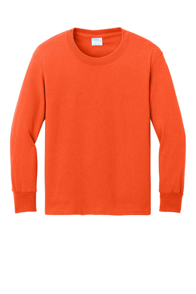 Port & Co Youth Long Sleeve Core Cotton Tee