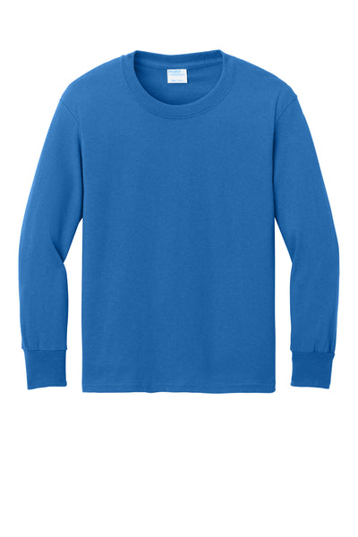 Port & Co Youth Long Sleeve Core Cotton Tee