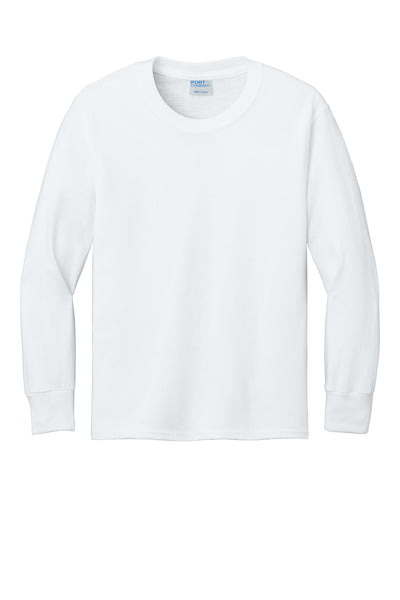 Port & Co Youth Long Sleeve Core Cotton Tee