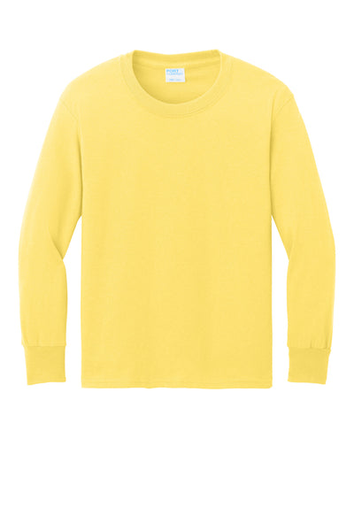 Port & Co Youth Long Sleeve Core Cotton Tee