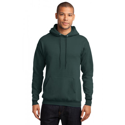 Port & Company Core Fleece Full-Zip Hoodie - Neon Green, Large, 50/50 Cotton/Polyester Pullover