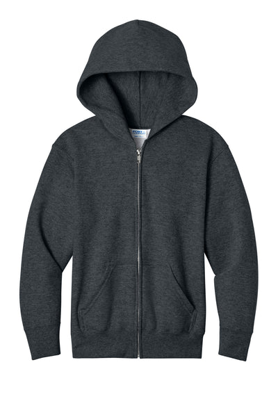 Port & Co Core Fleece Full-Zip Hooded Sweatshirt