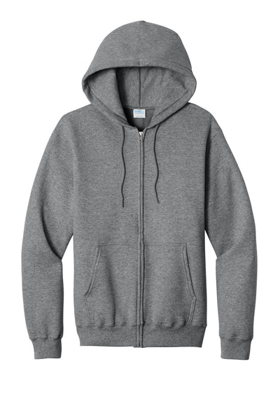 Port & Co Core Fleece Full-Zip Hooded Sweatshirt