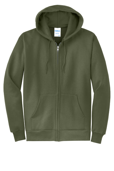 Port & Co Core Fleece Full-Zip Hooded Sweatshirt