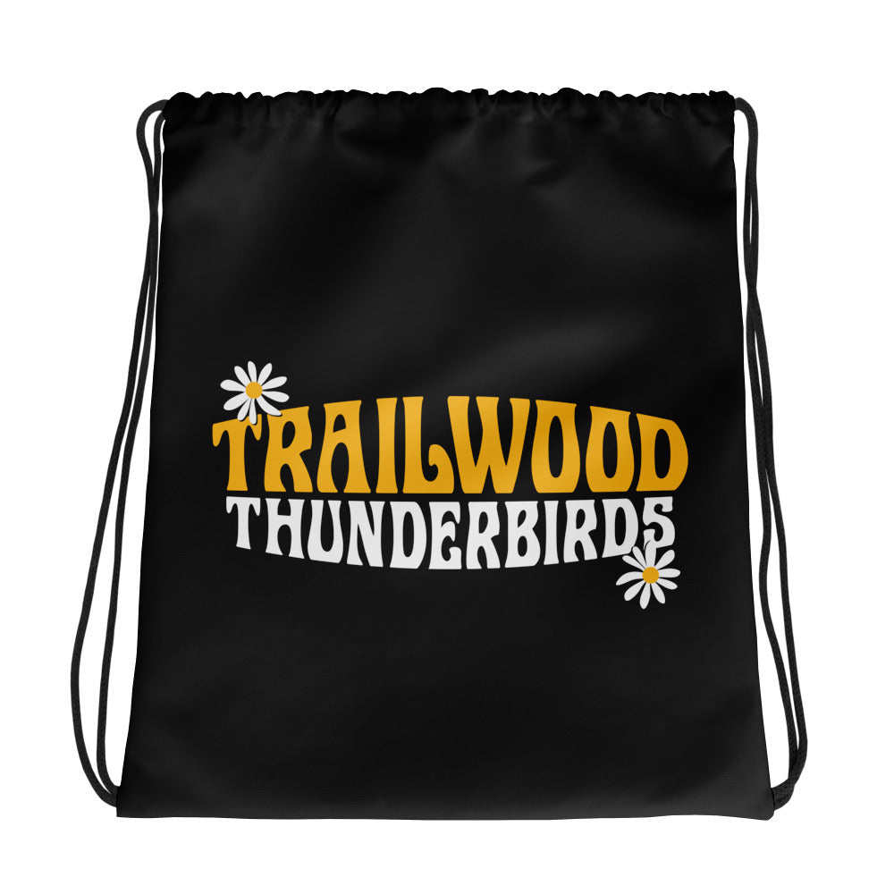 Trailwood Daisy All-Over Print Drawstring Bag