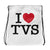 The Village School I Heart TVS All-Over Print Drawstring Bag