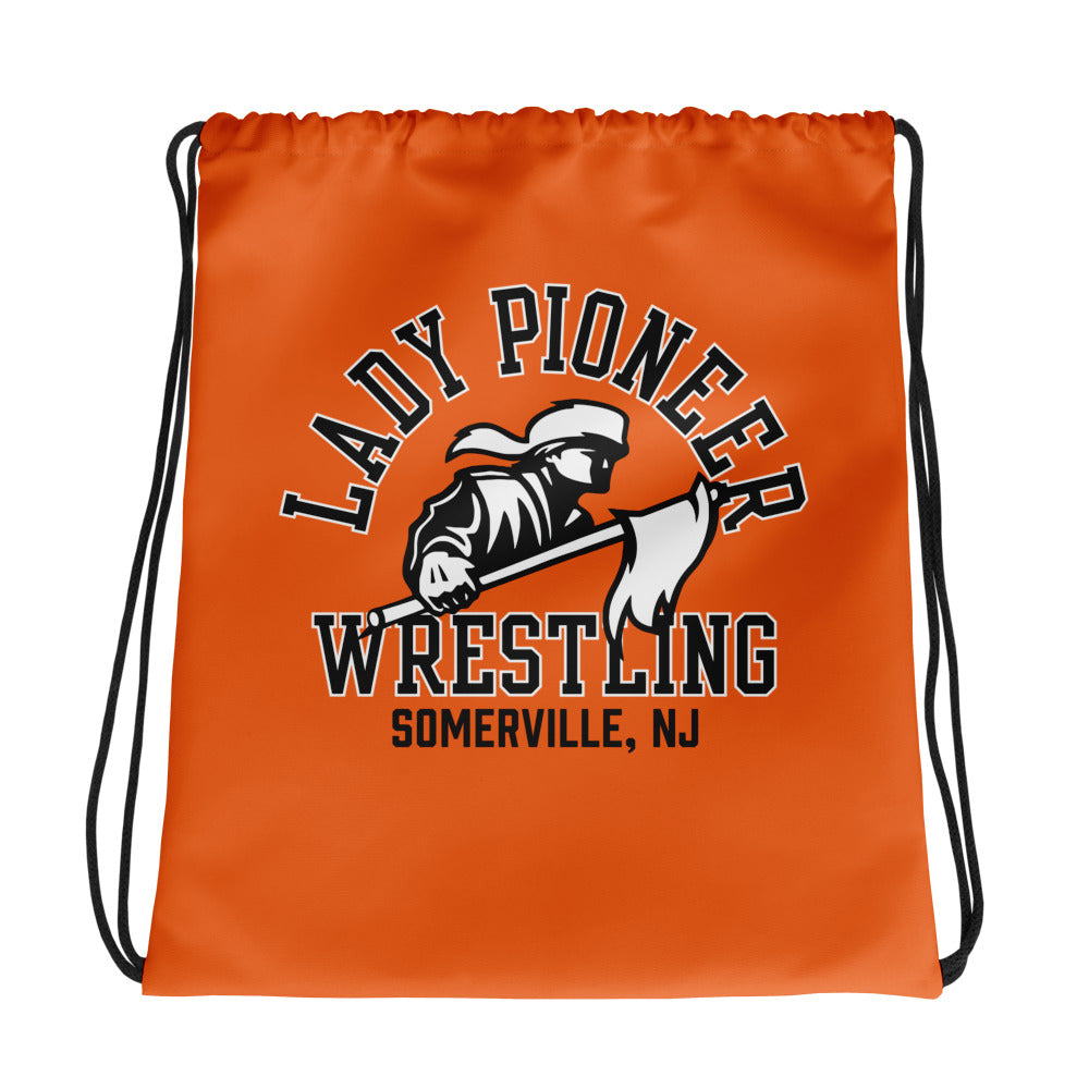 Somerville Wrestling All-Over Print Drawstring Bag