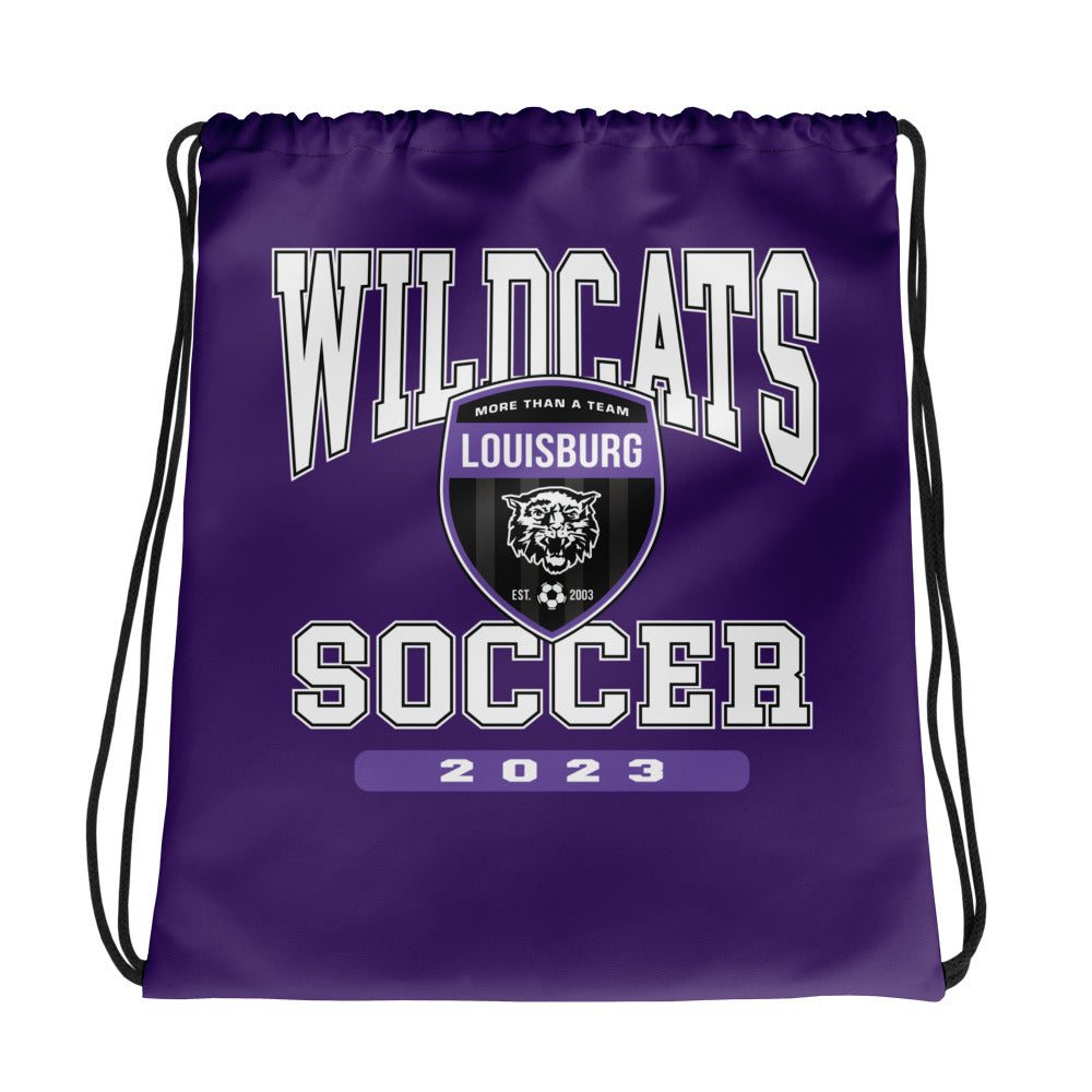 Louisburg High School Soccer Drawstring bag