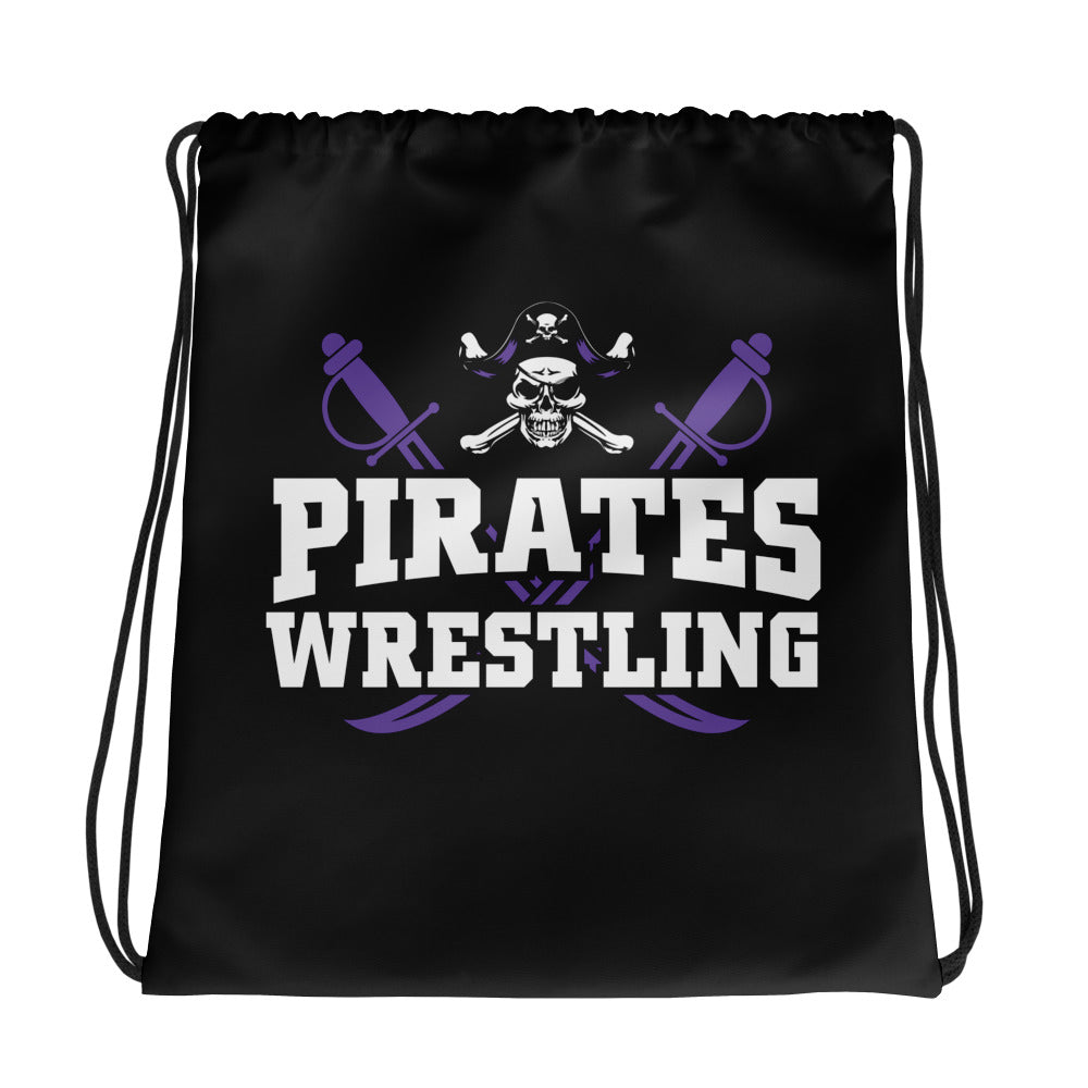 Piper Wrestling Club All-Over Print Drawstring Bag