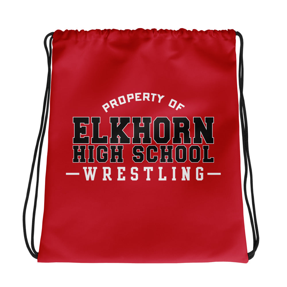 Elkhorn HS All-Over Print Drawstring Bag