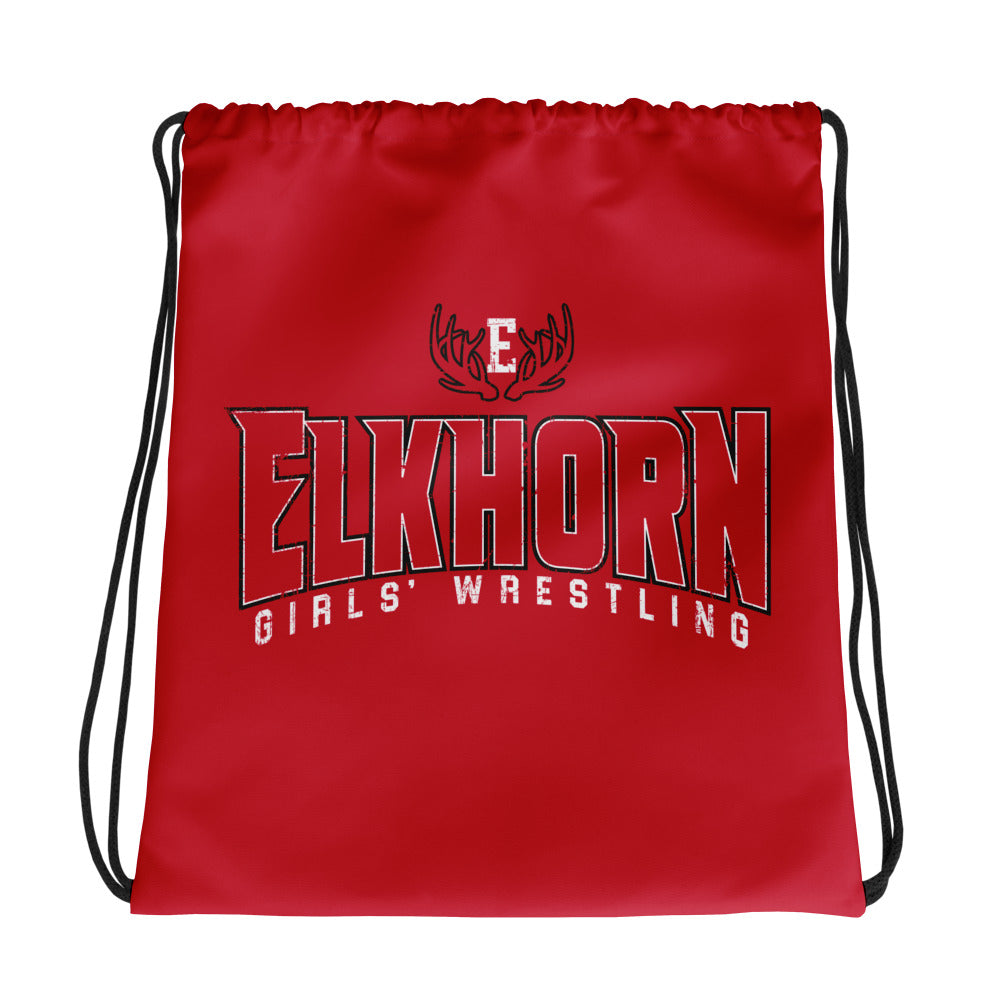 Elkhorn HS All-Over Print Drawstring Bag
